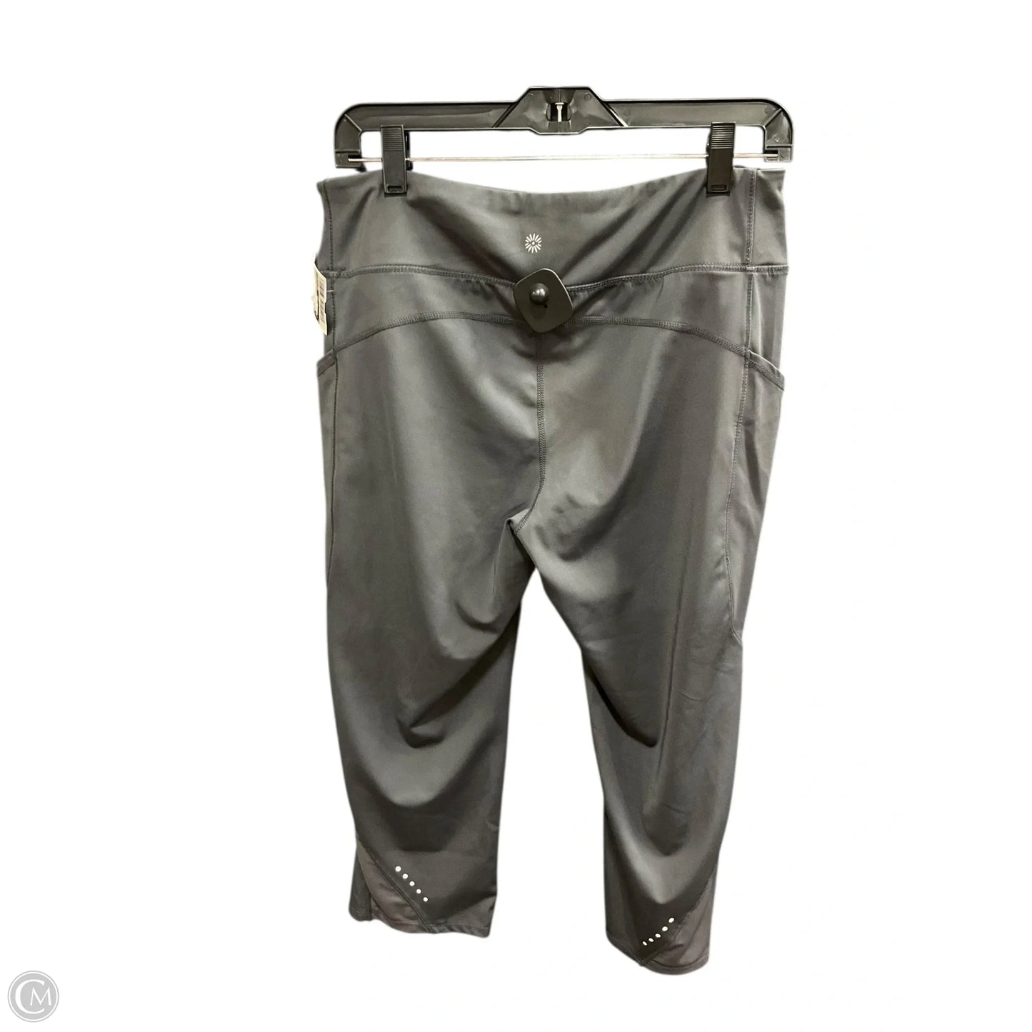 Athletic Capris By Tangerine In Grey, Size: Xl