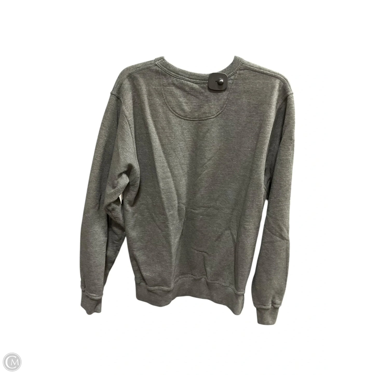 Athletic Top Long Sleeve Collar By Champion In Grey, Size: 8