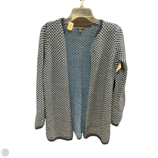 Sweater Cardigan By Ann Taylor In Blue, Size: S