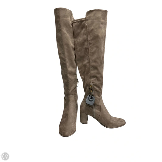 Boots Knee Heels By Liz Claiborne In Tan, Size: 7