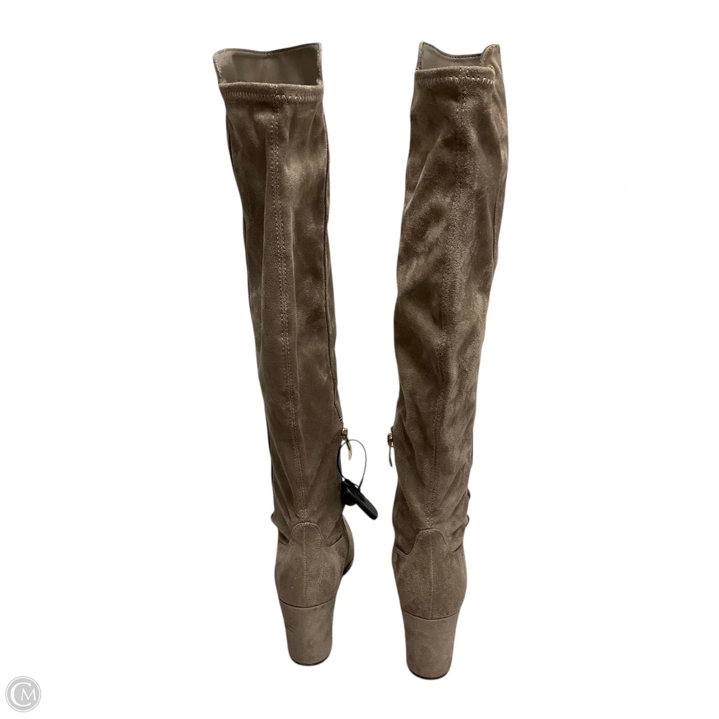 Boots Knee Heels By Liz Claiborne In Tan, Size: 7