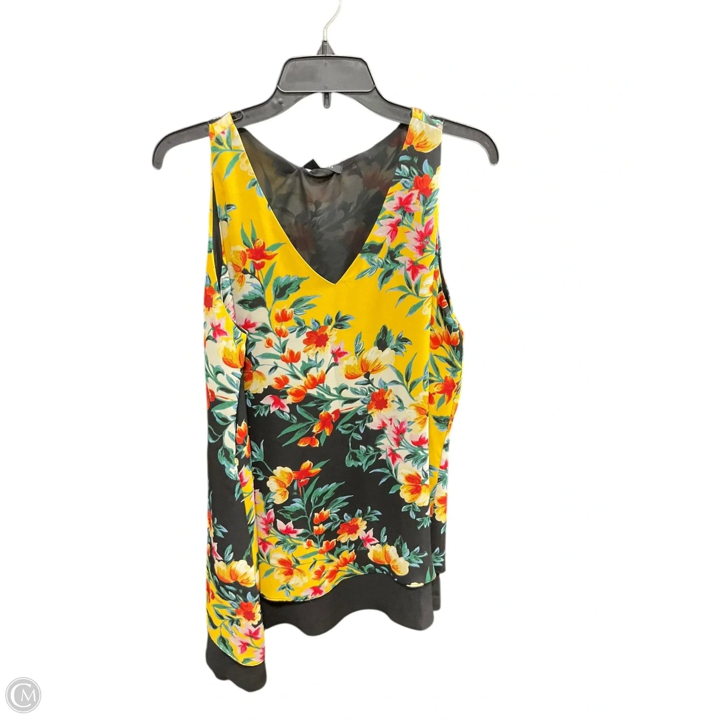 Top Sleeveless By Zac And Rachel In Floral Print, Size: L