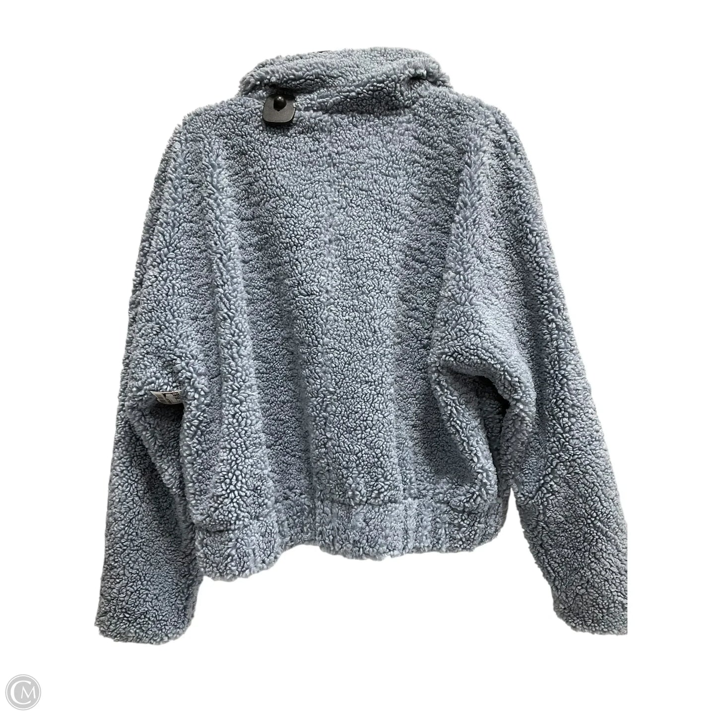 Coat Faux Fur & Sherpa By Lucky Brand In Blue, Size: M