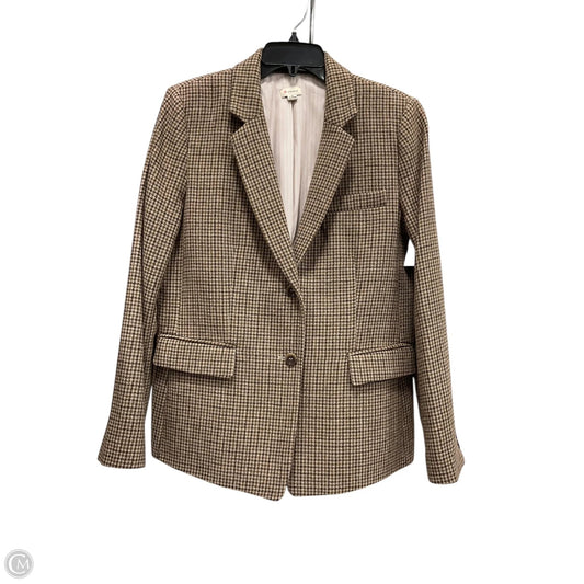Blazer By Cremieux In Brown & Cream, Size: 12