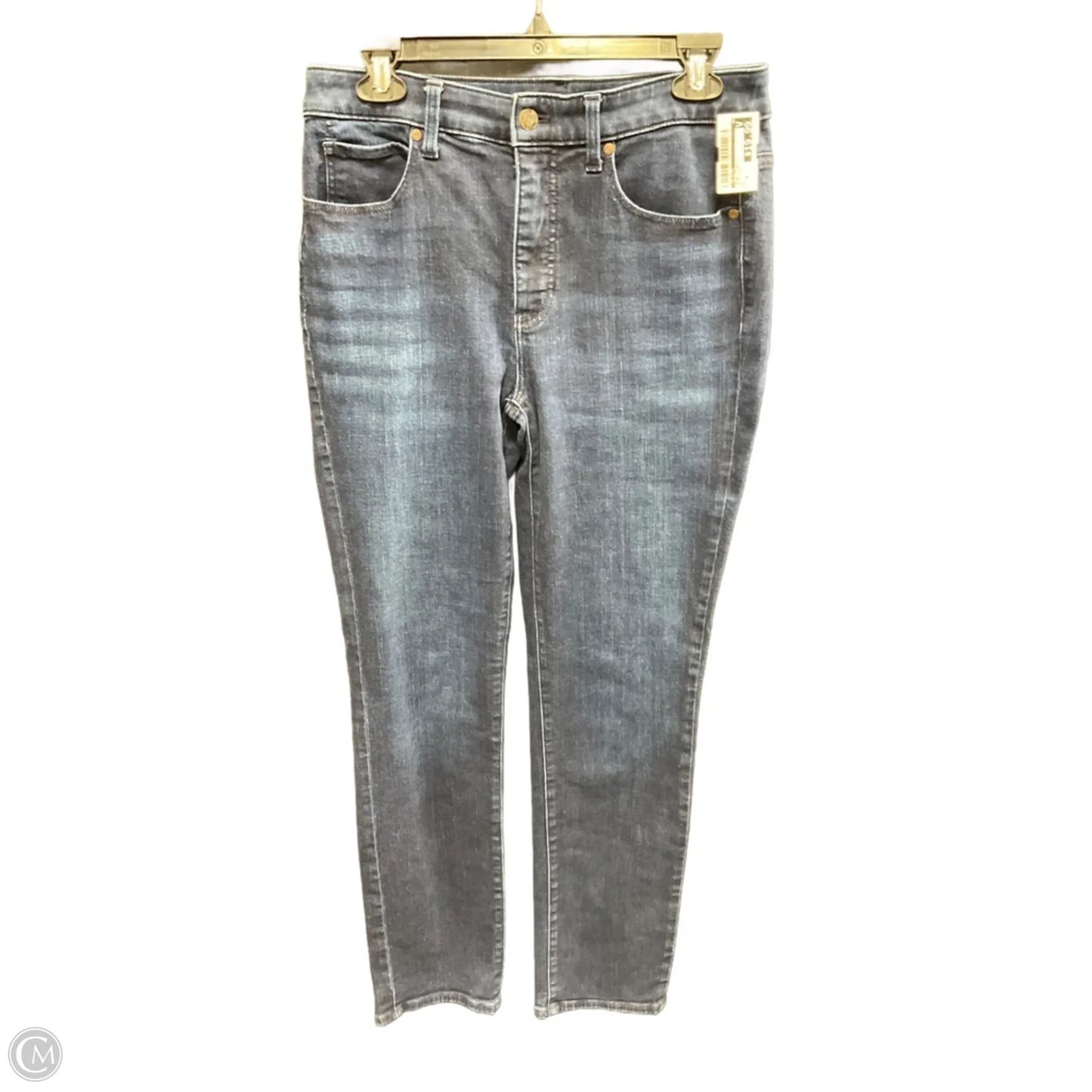 Jeans Straight By Talbots In Blue Denim, Size: 6