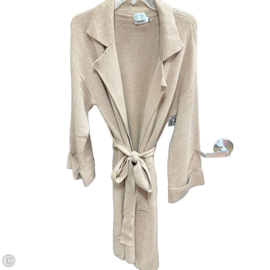 Sweater Cardigan By Bluivy In Tan, Size: L