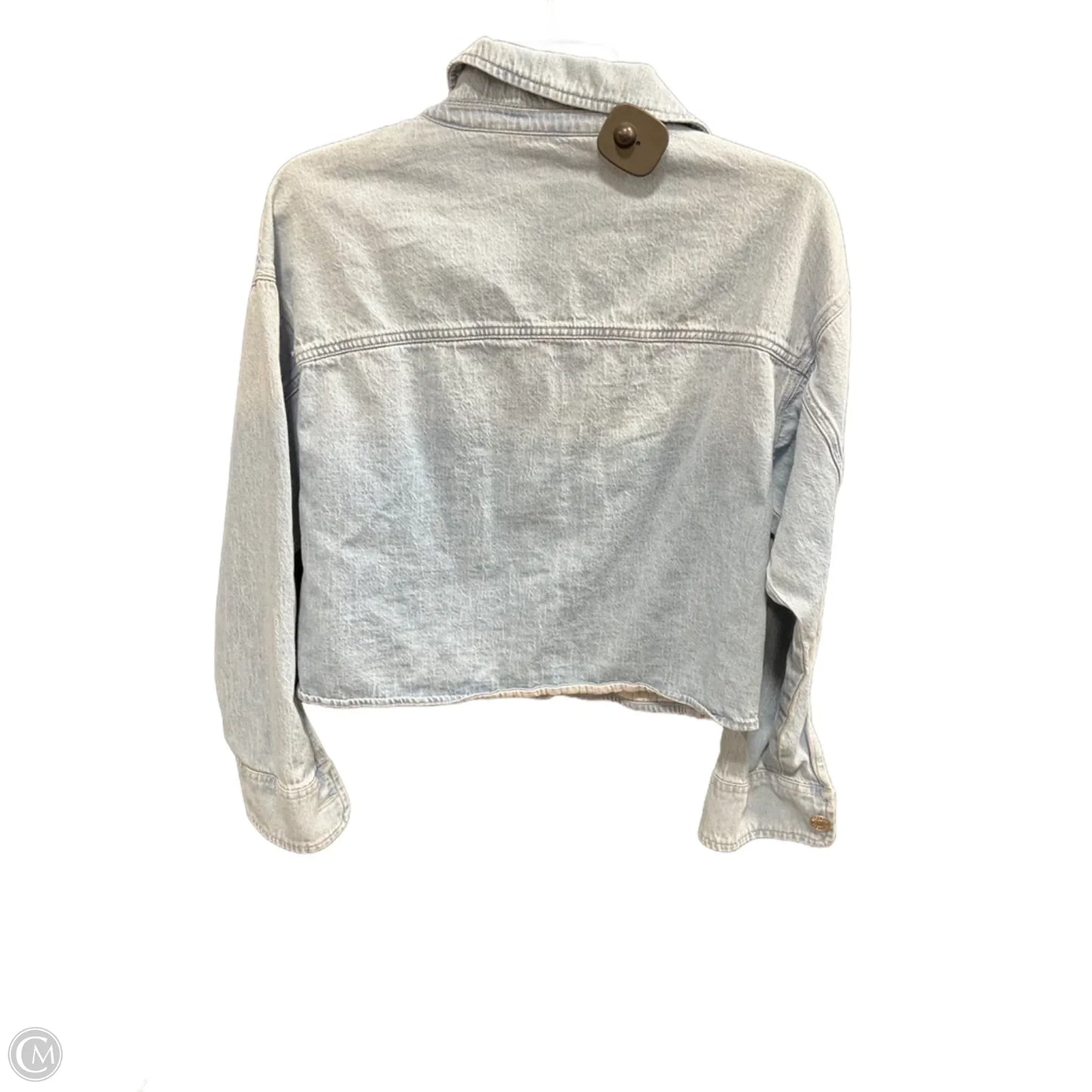 Jacket Denim By Express In Blue Denim, Size: Xs