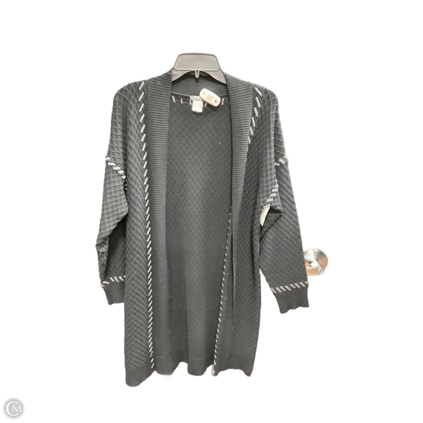 Sweater Cardigan By Venus In Black, Size: M