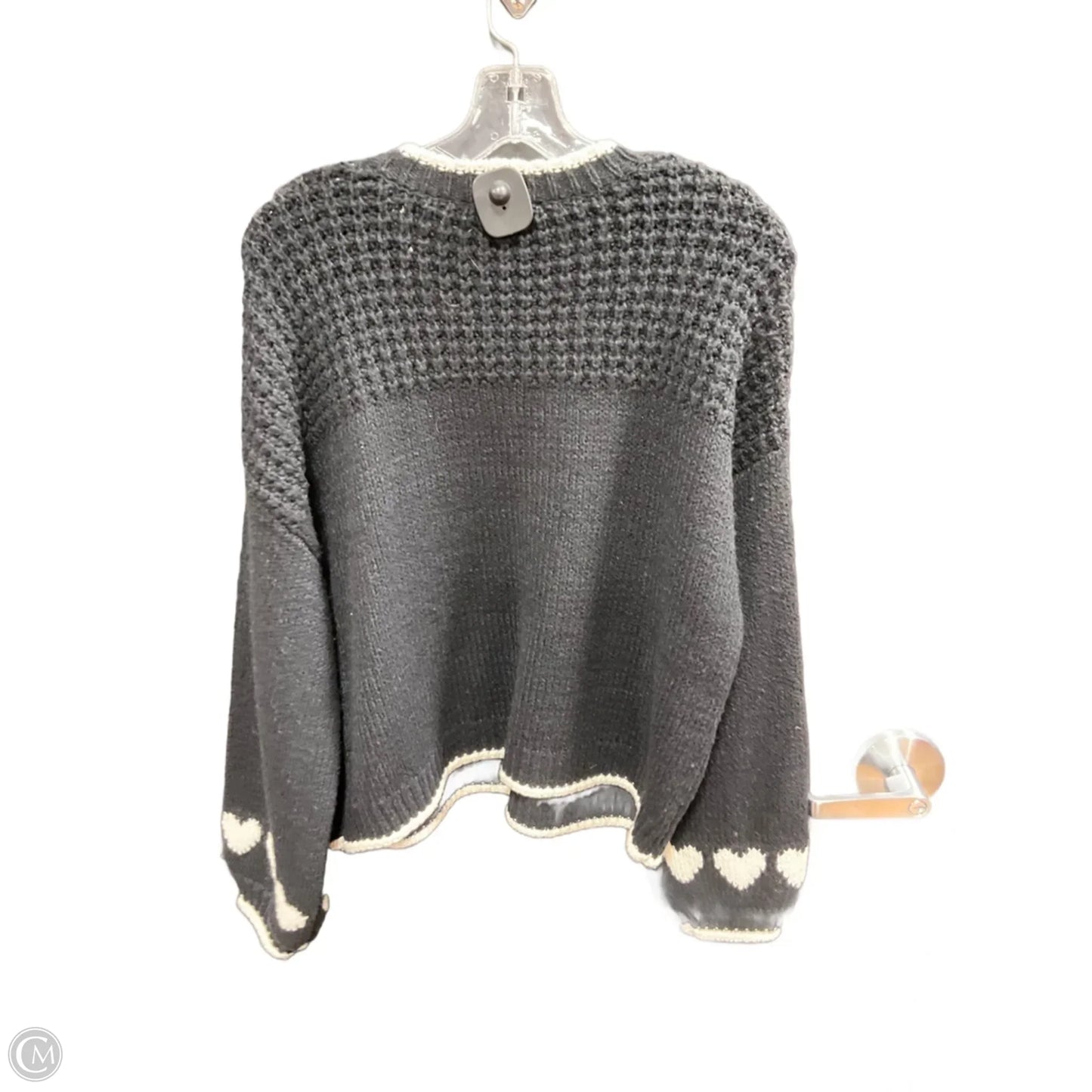 Sweater By Splendid In Black & Cream, Size: M