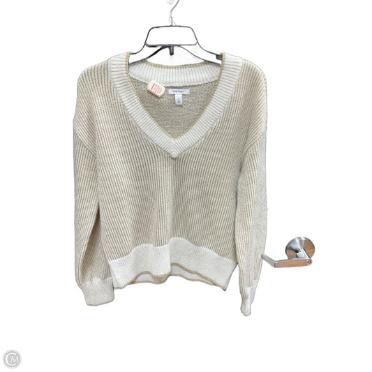 Sweater By Nine West In Gold & White, Size: S