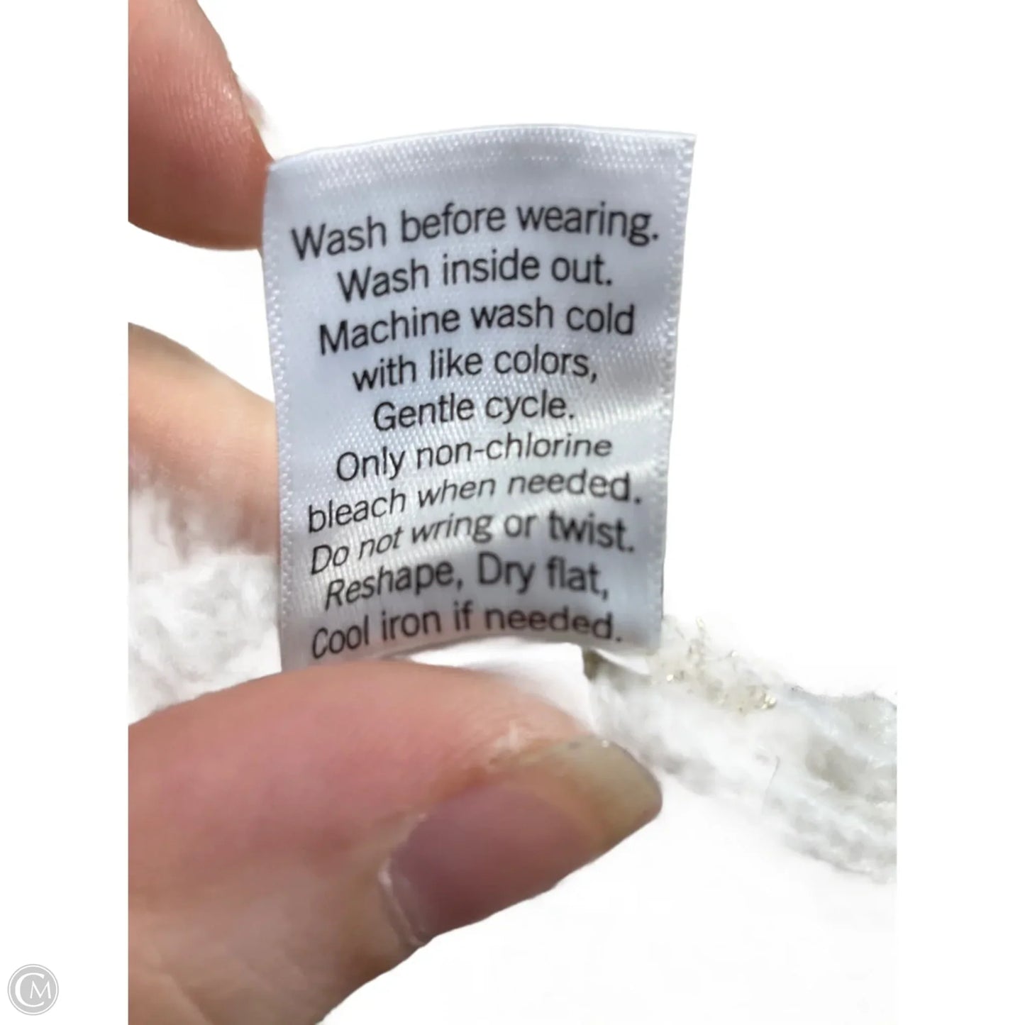 Sweater By Nine West In Gold & White, Size: S