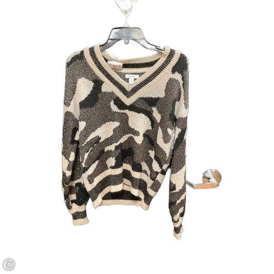 Sweater By Nine West In Black & Tan, Size: M