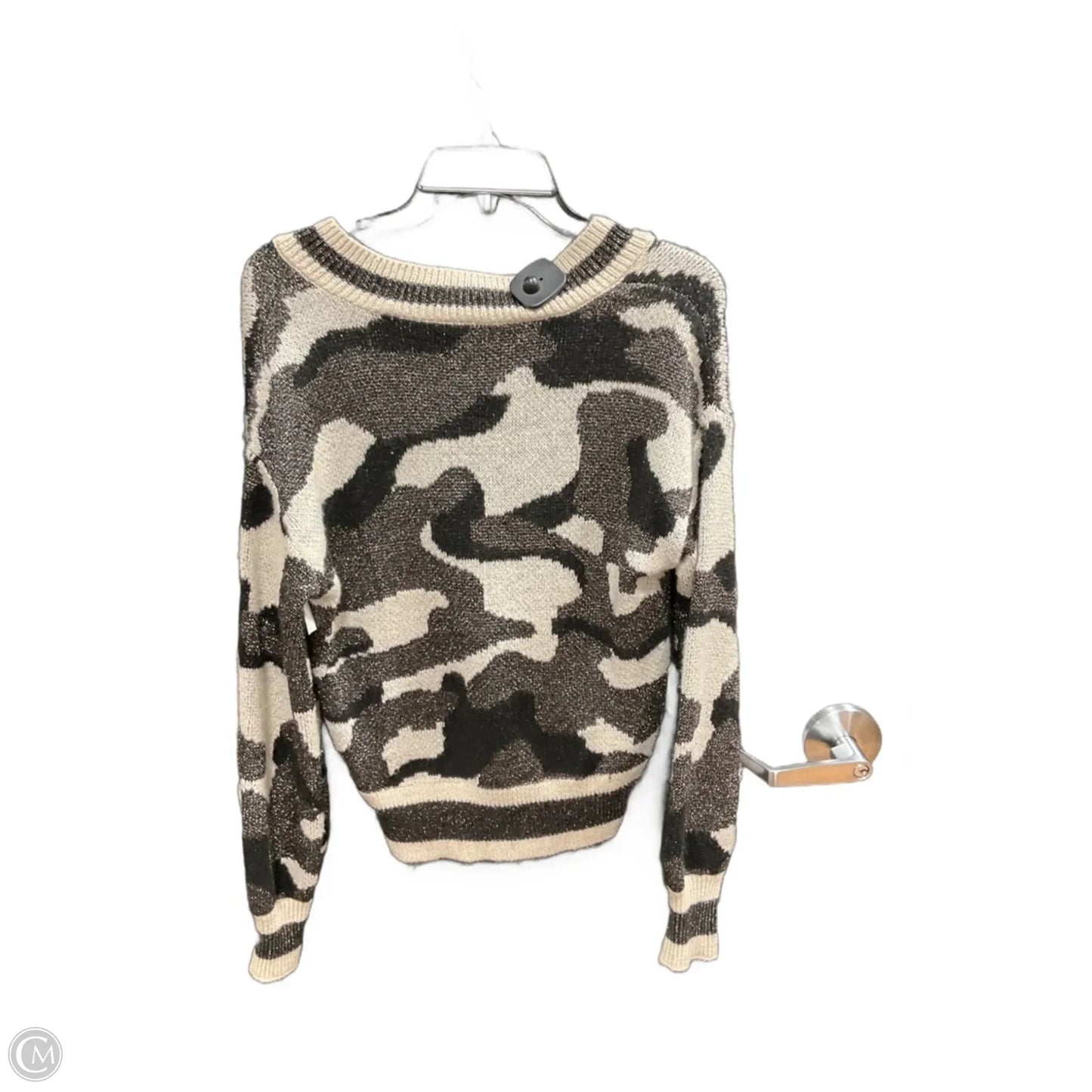 Sweater By Nine West In Black & Tan, Size: M
