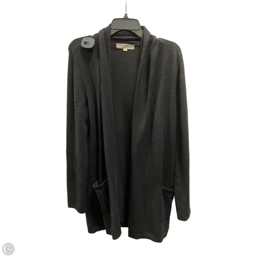Sweater Cardigan By Loft In Black, Size: S