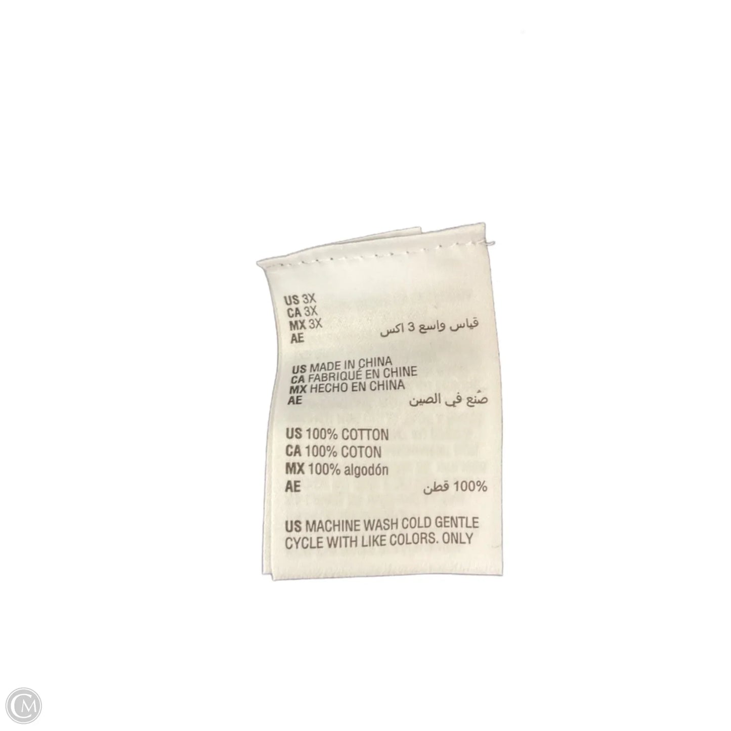 Top Long Sleeve Basic By Karen Scott In Black & Red, Size: 3x