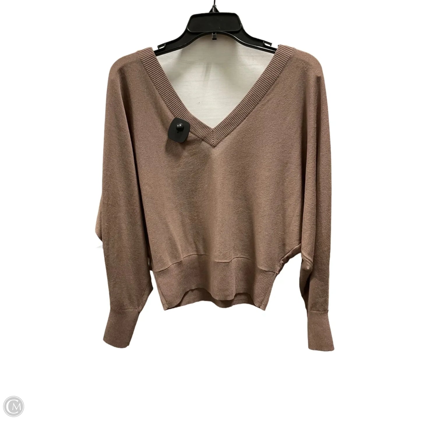 Top Long Sleeve Basic By Express In Taupe, Size: S