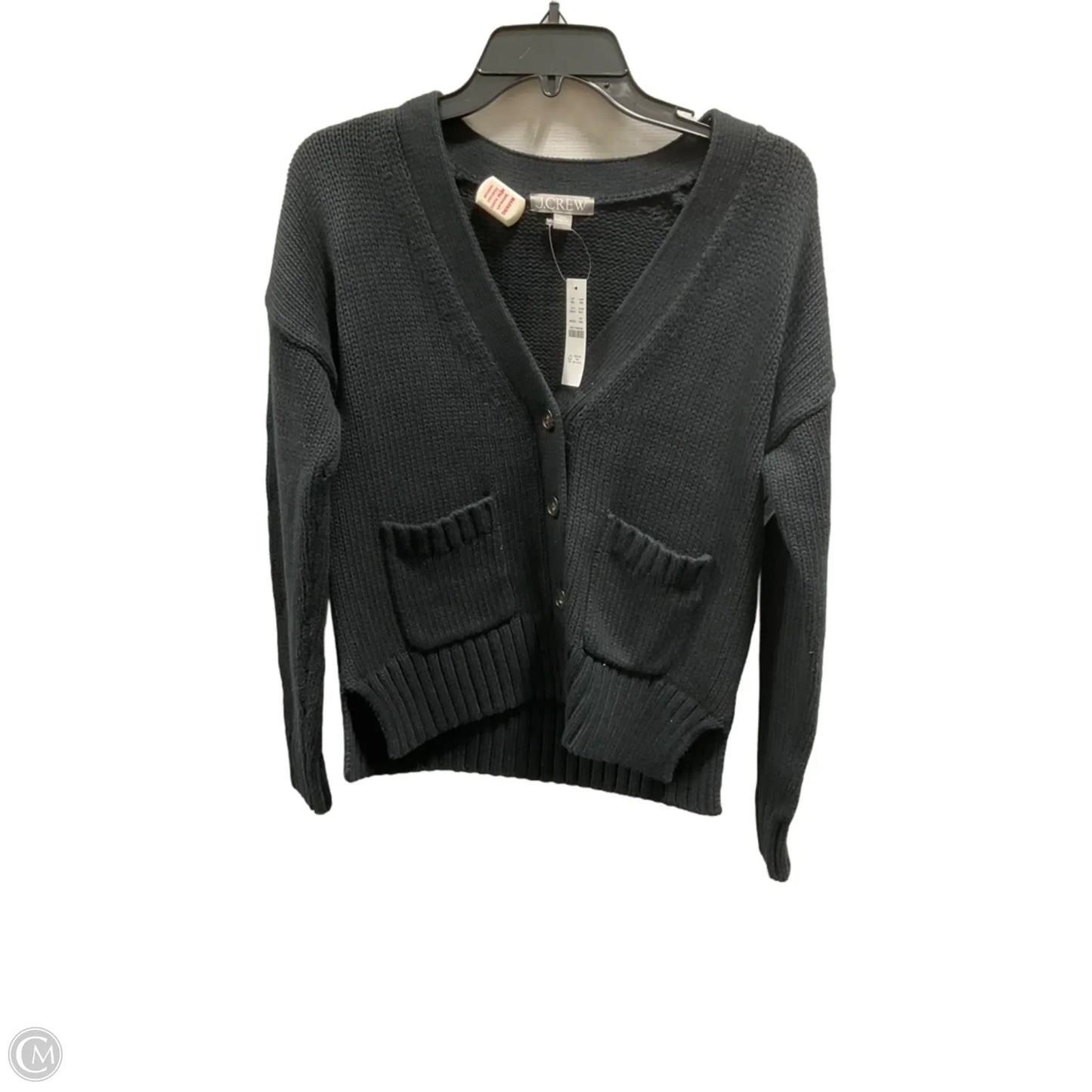 Sweater Cardigan By J. Crew In Black, Size: Xxs