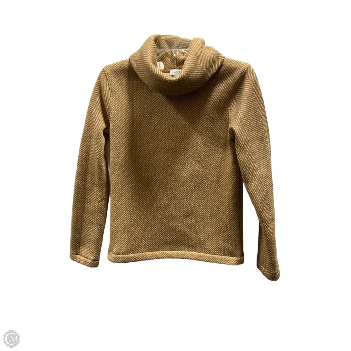 Top Long Sleeve Basic By J. Crew In Gold & White, Size: Xs