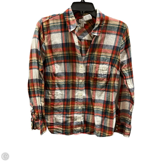 Top Long Sleeve Basic By J. Crew In Multi-colored, Size: M