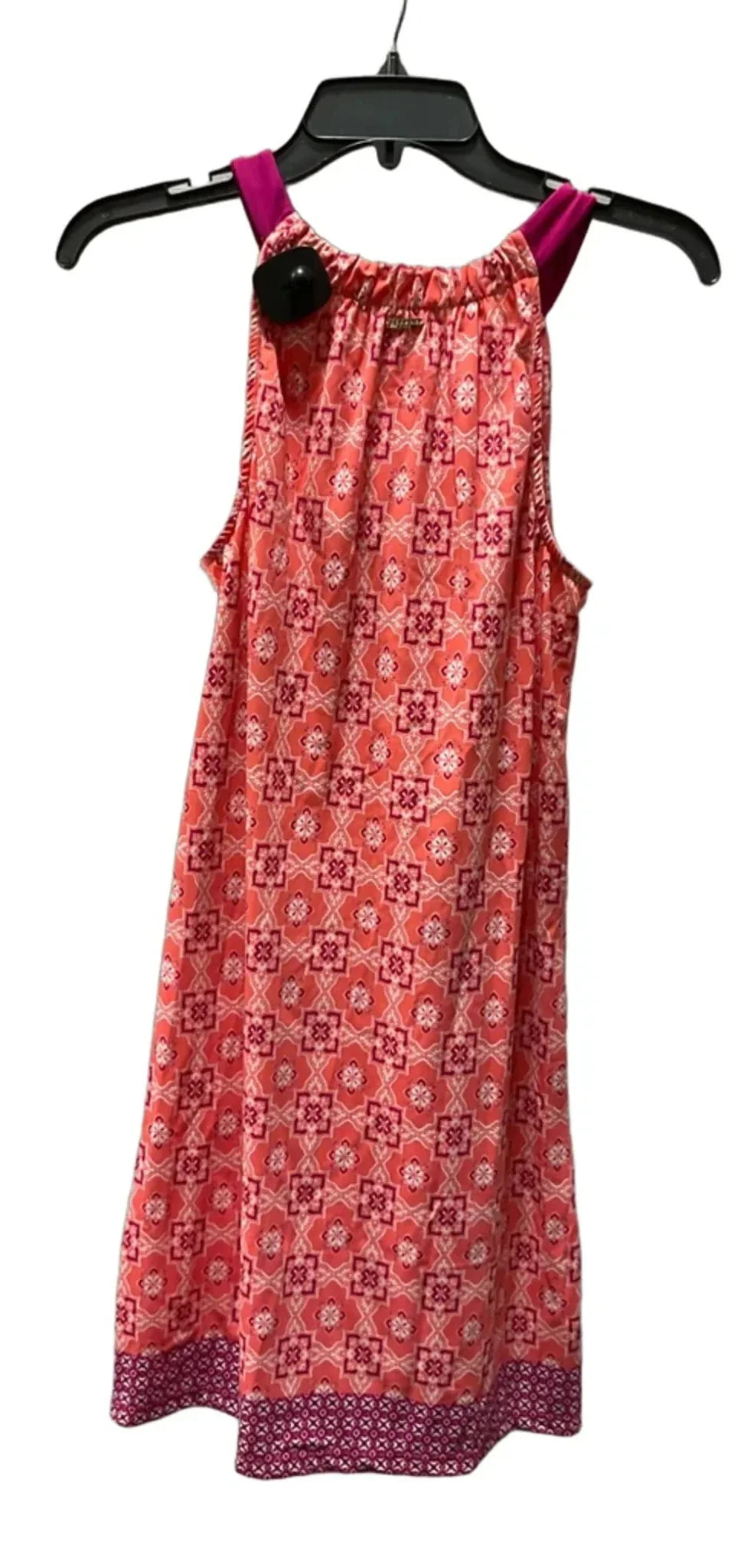 Dress Casual Short By Cabana Life In Orange & Pink, Size: M
