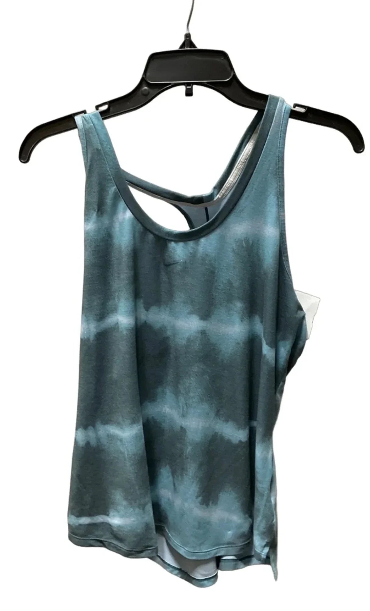 Athletic Tank Top By Nike Apparel In Tie Dye Print, Size: L