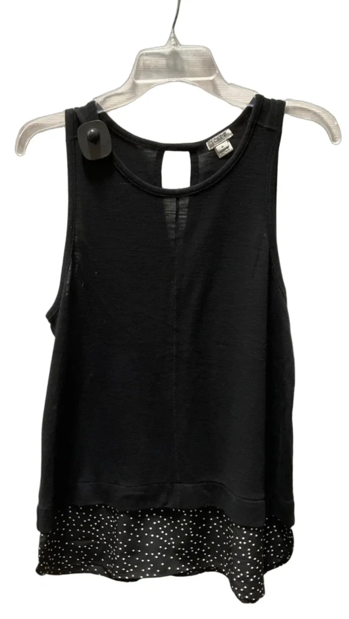 Top Sleeveless Basic By J. Crew In Black & White, Size: M