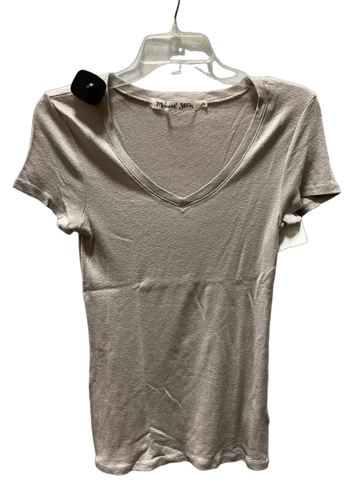 Top Short Sleeve Basic By Michael Stars In Tan
