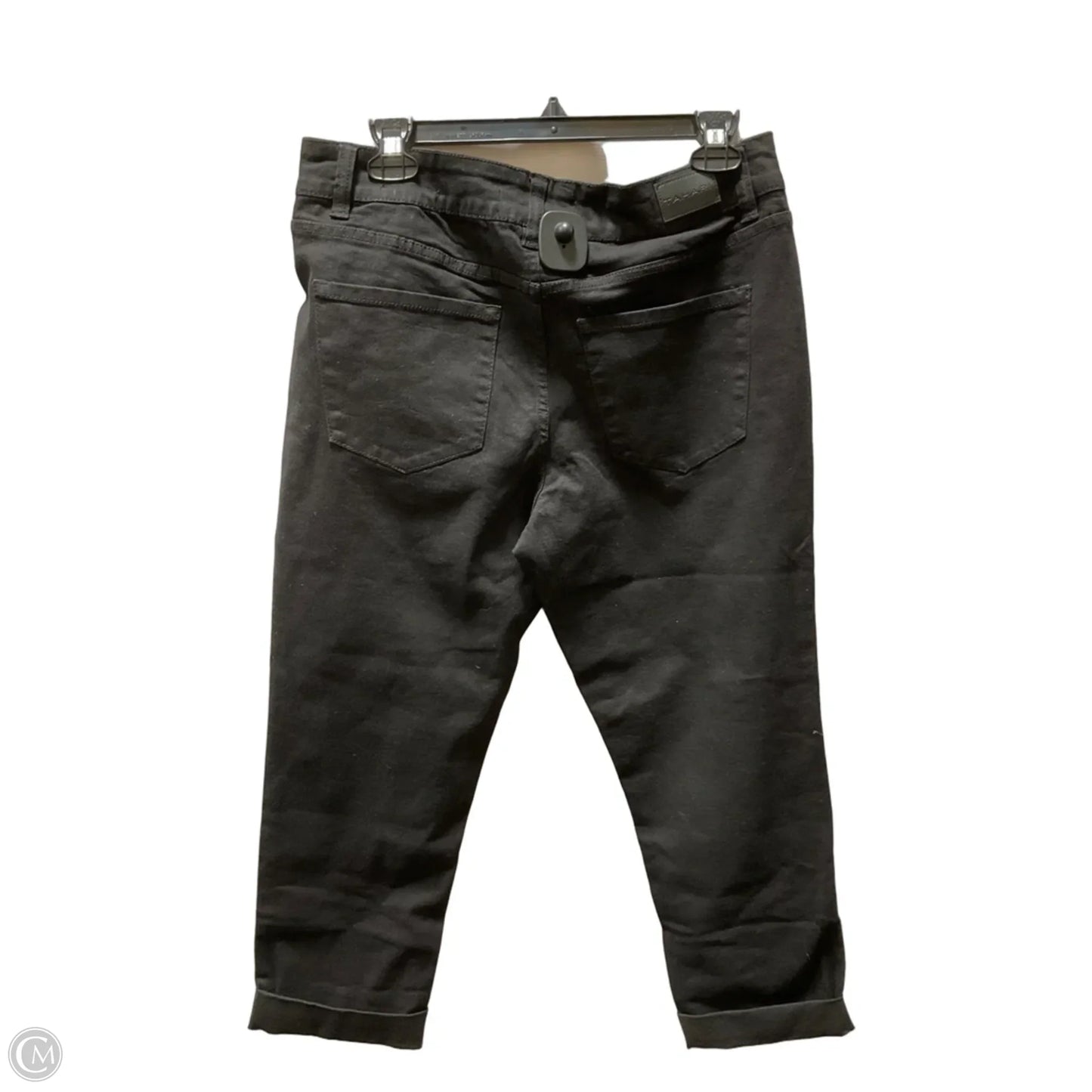 Jeans Straight By Tahari In Black, Size: 12