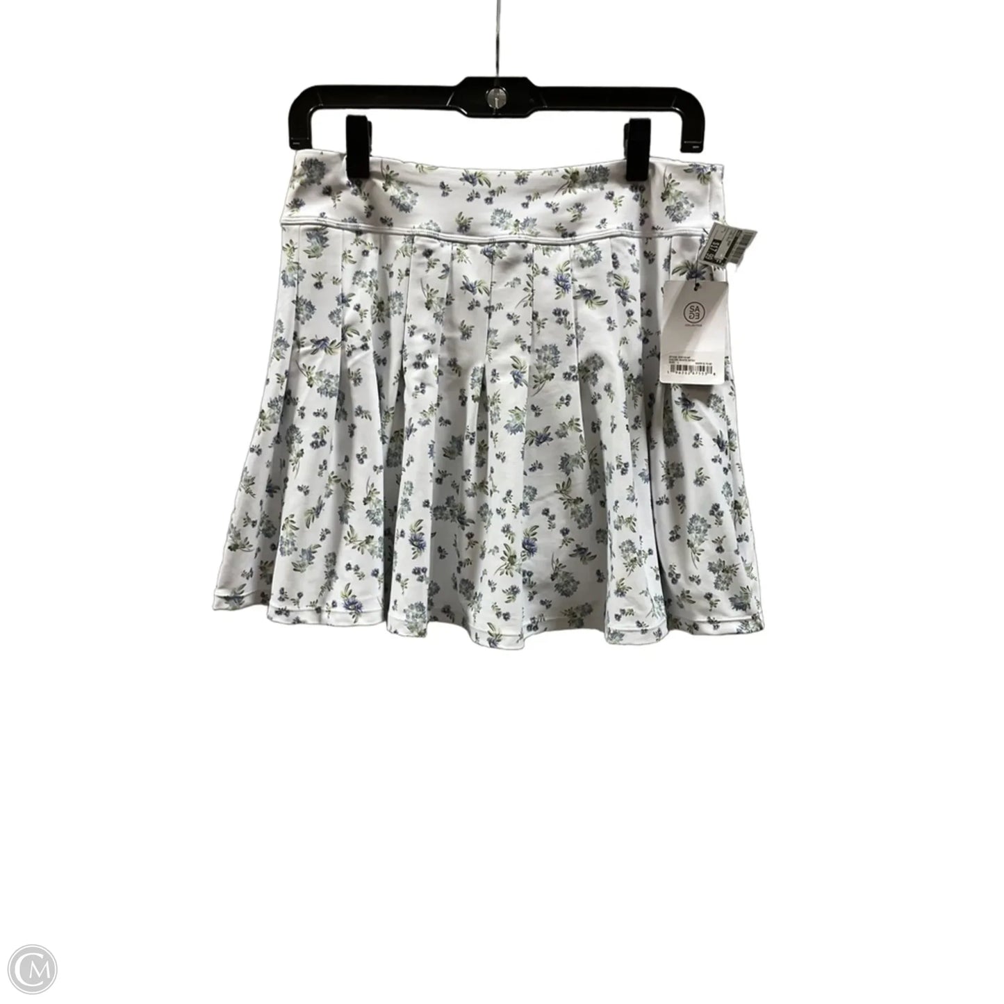 Athletic Skort By Sage In Floral Print, Size: L