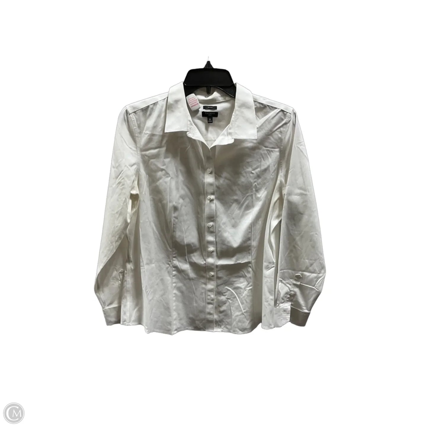 Blouse Long Sleeve By Talbots In White, Size: 12p