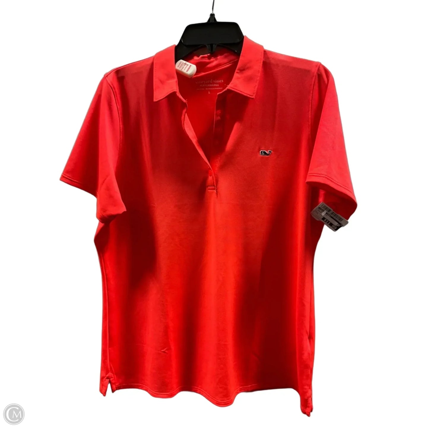 Top Short Sleeve Basic By Vineyard Vines In Orange, Size: L