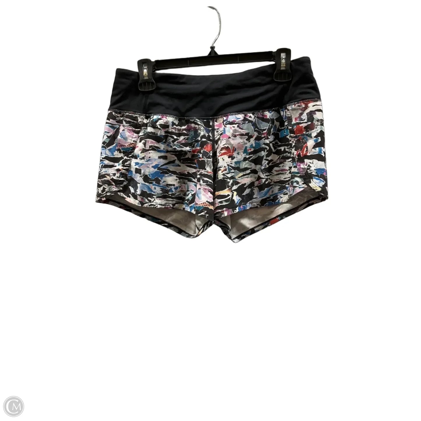 Athletic Shorts By Lululemon In Black & White, Size: 6