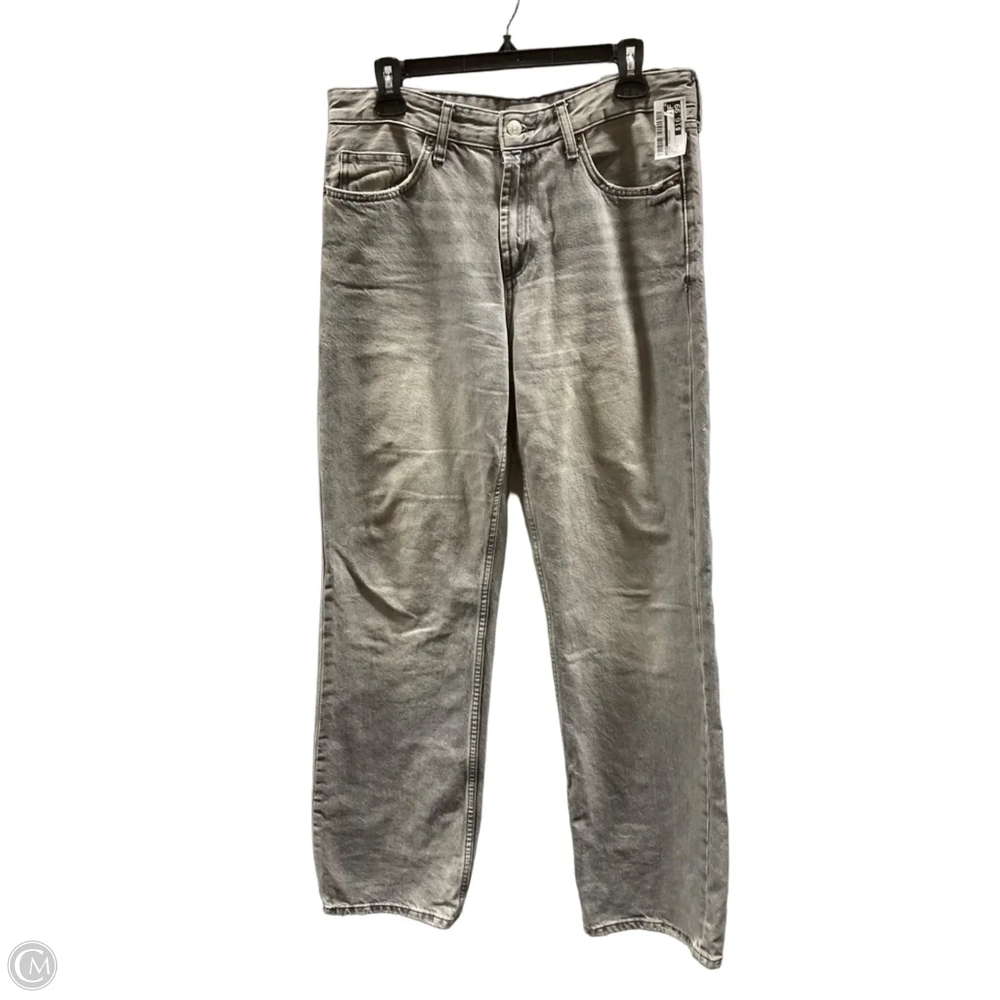 Jeans Straight By Zara In Grey, Size: 8