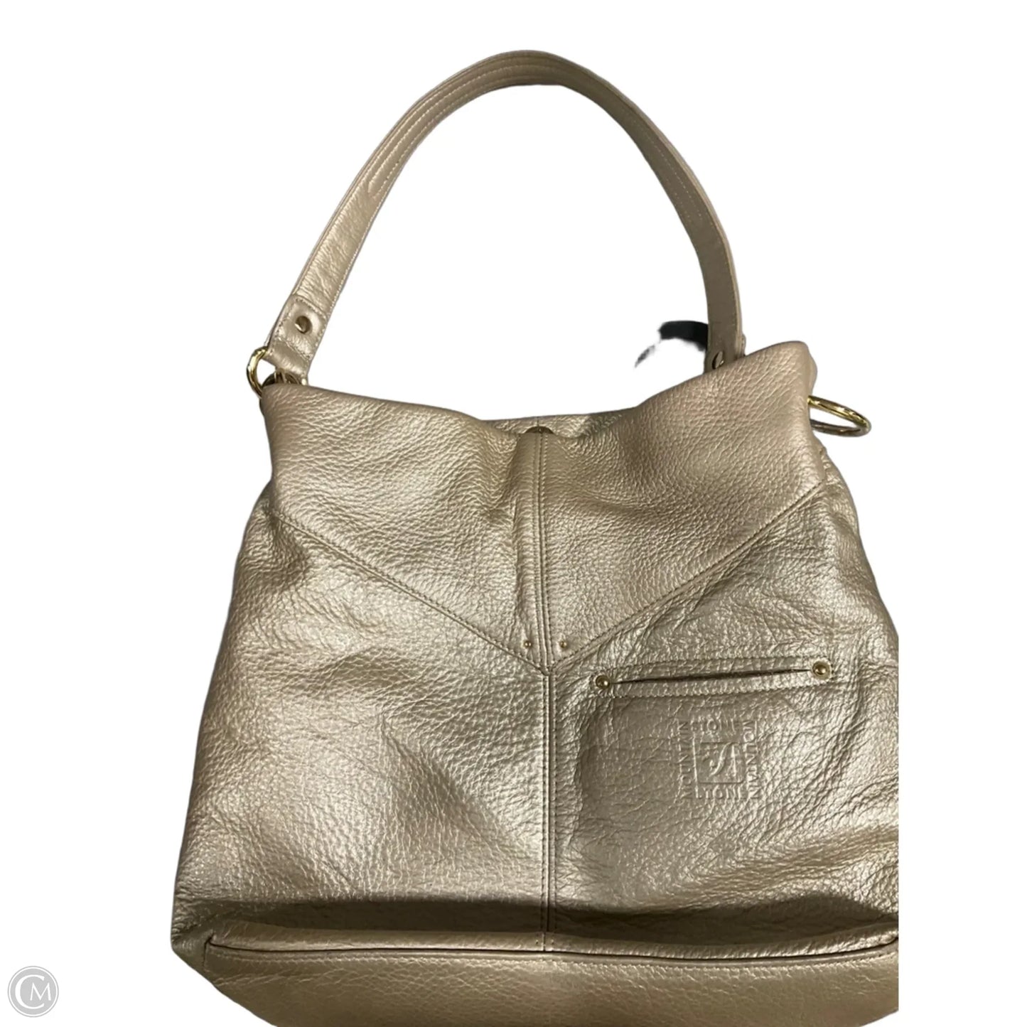Handbag Leather By Stone Mountain, Size: Medium