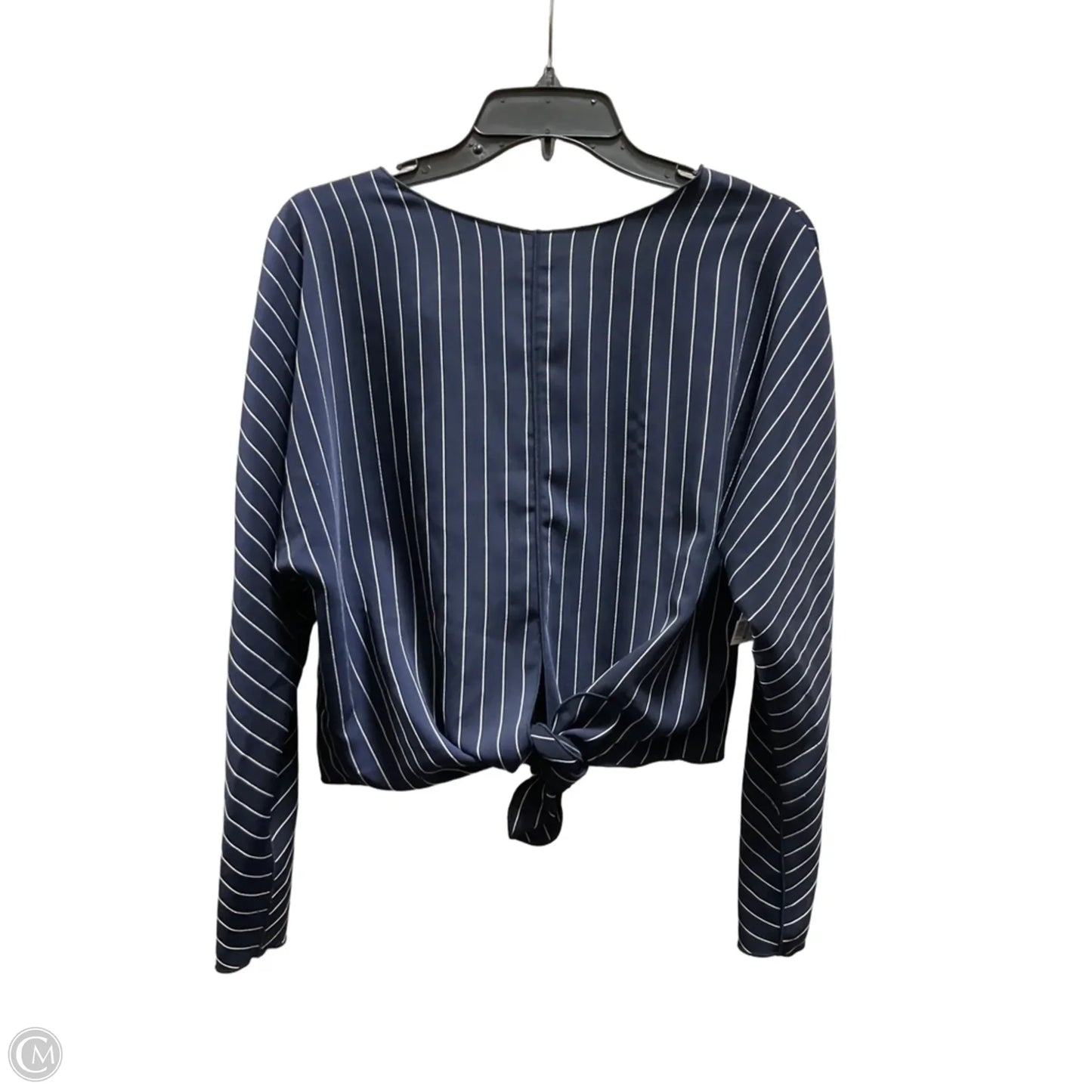 Top Long Sleeve Basic By Babaton In Striped Pattern, Size: M