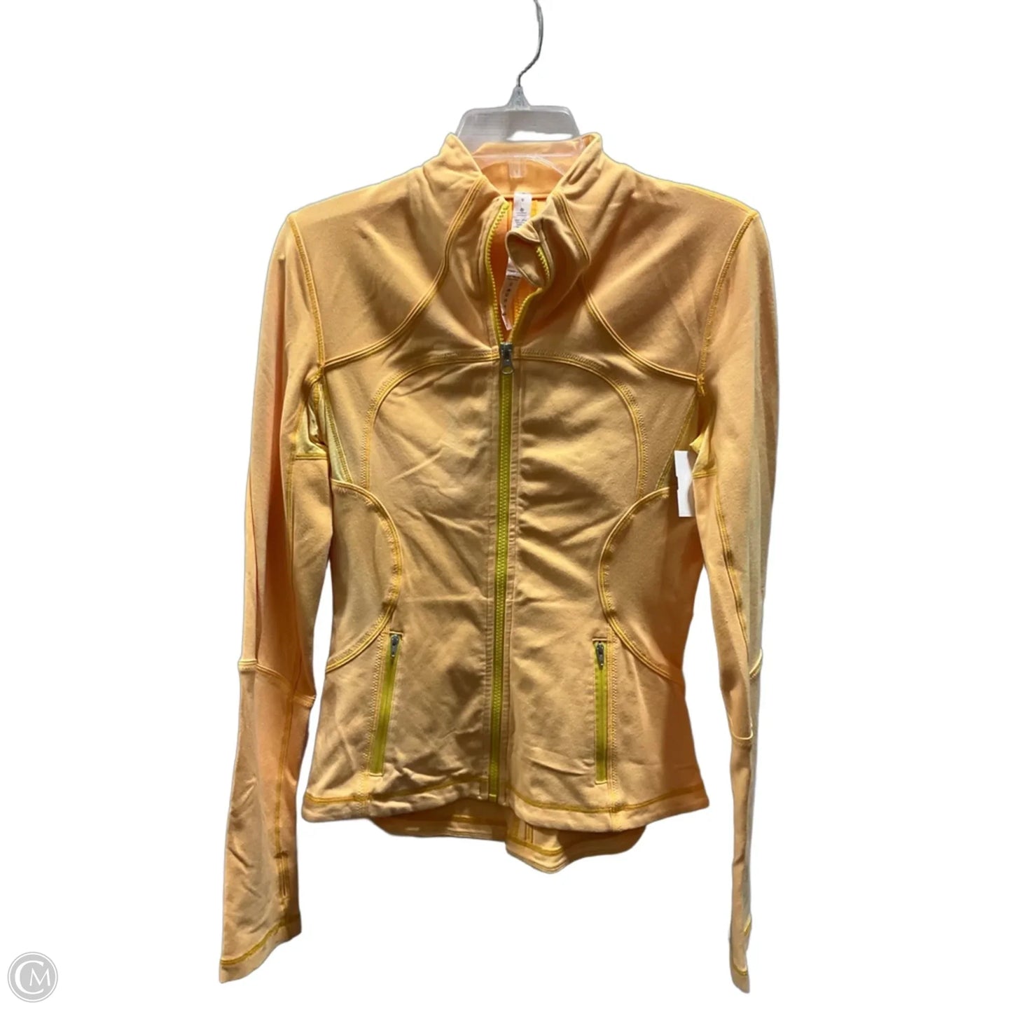 Athletic Jacket By Lululemon In Yellow, Size: 6