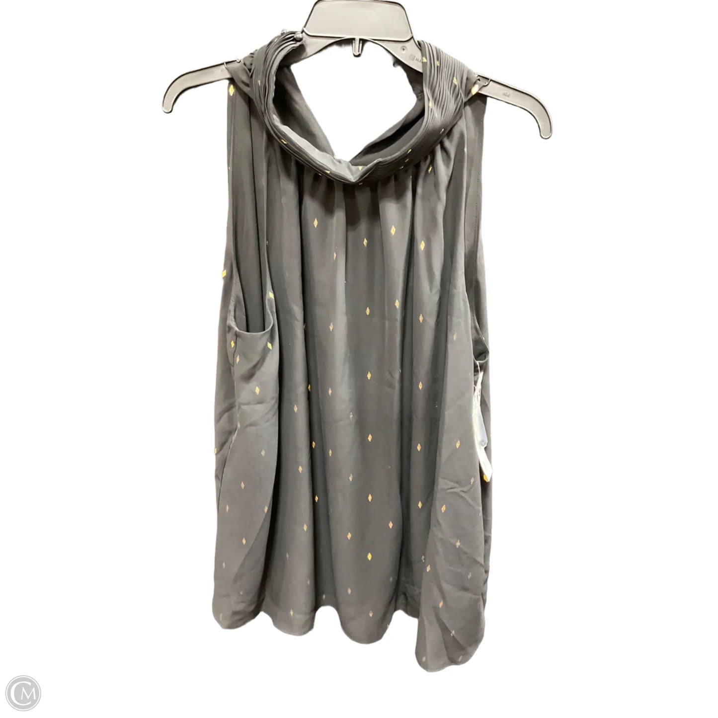 Top Sleeveless By Zac And Rachel In Black & Gold, Size: 1x