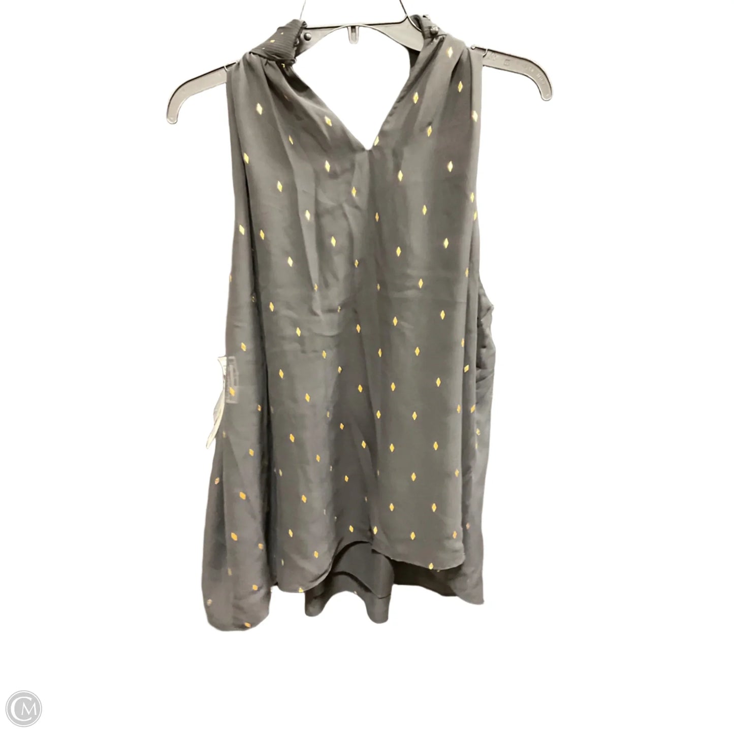 Top Sleeveless By Zac And Rachel In Black & Gold, Size: 1x