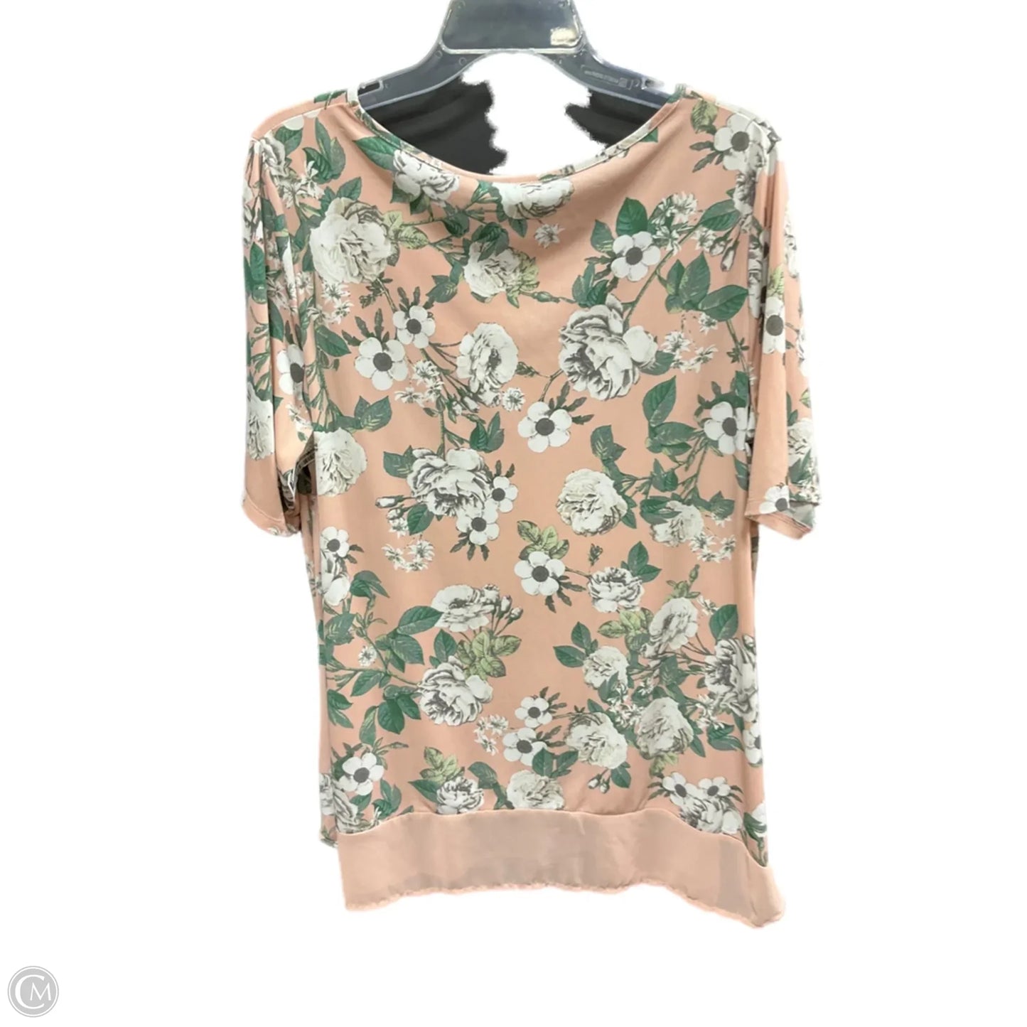 Top Long Sleeve By Nina Leonard In Pink, Size: 1x