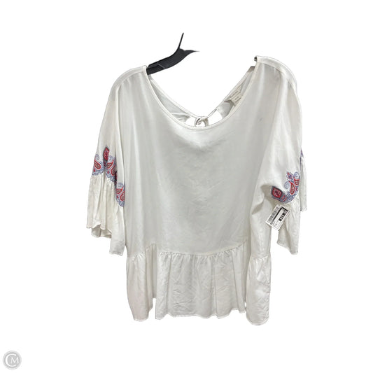 Top Long Sleeve By Ariat In Cream, Size: M