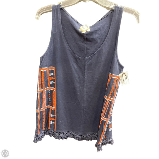 Top Sleeveless By Madewell In Navy, Size: S