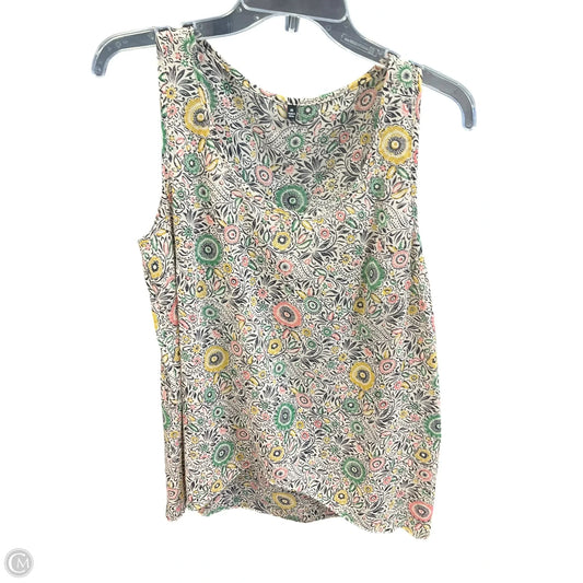 Top Sleeveless By Clothes Mentor In Floral Print, Size: M
