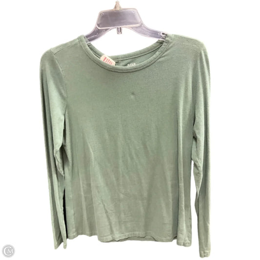 Top Long Sleeve Basic By Ana In Green, Size: M