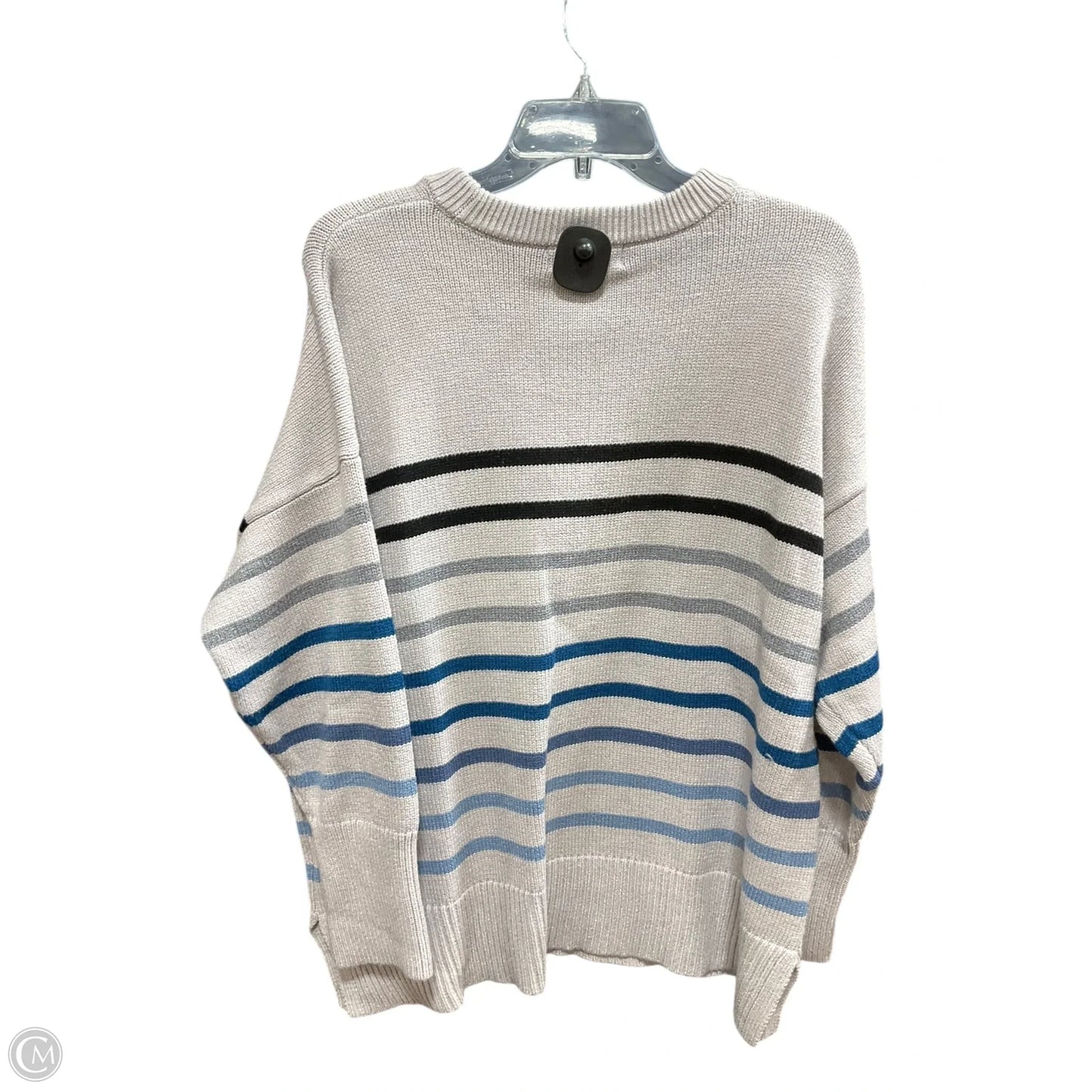 Sweater By Philosophy In Blue & Grey, Size: 1x