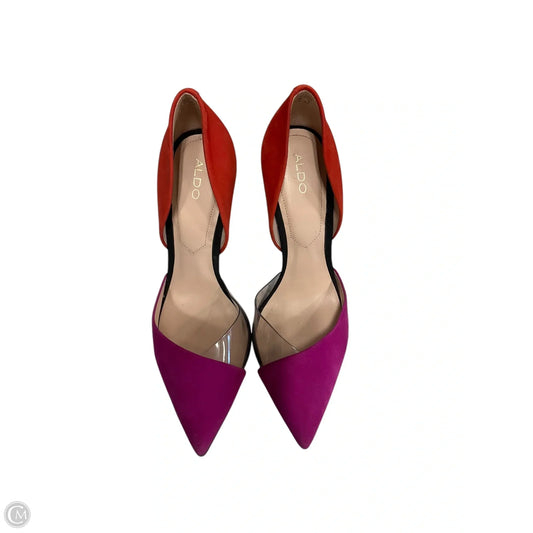 Shoes Heels Stiletto By Aldo In Orange & Pink, Size: 7