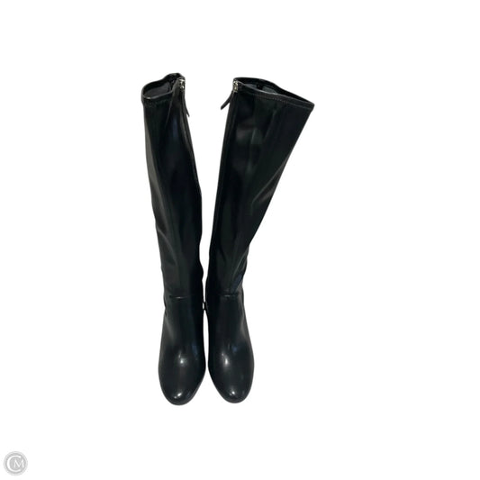 Boots Knee Heels By Nine West In Black, Size: 7