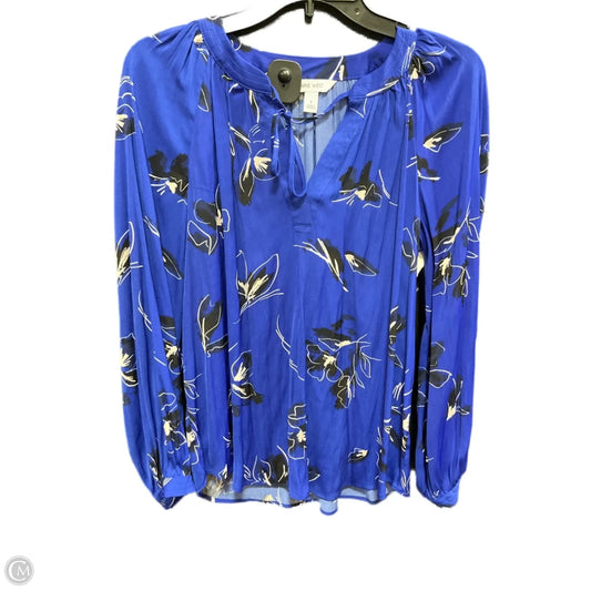 Top Long Sleeve By Nine West Apparel In Blue, Size: S