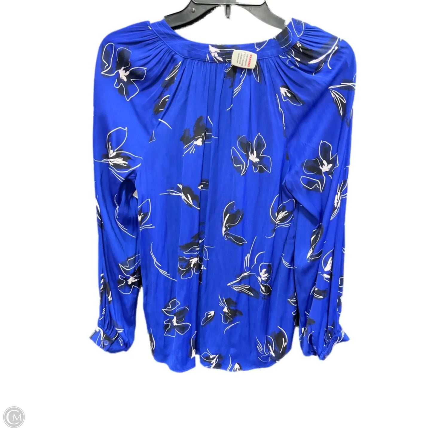 Top Long Sleeve By Nine West Apparel In Blue, Size: S
