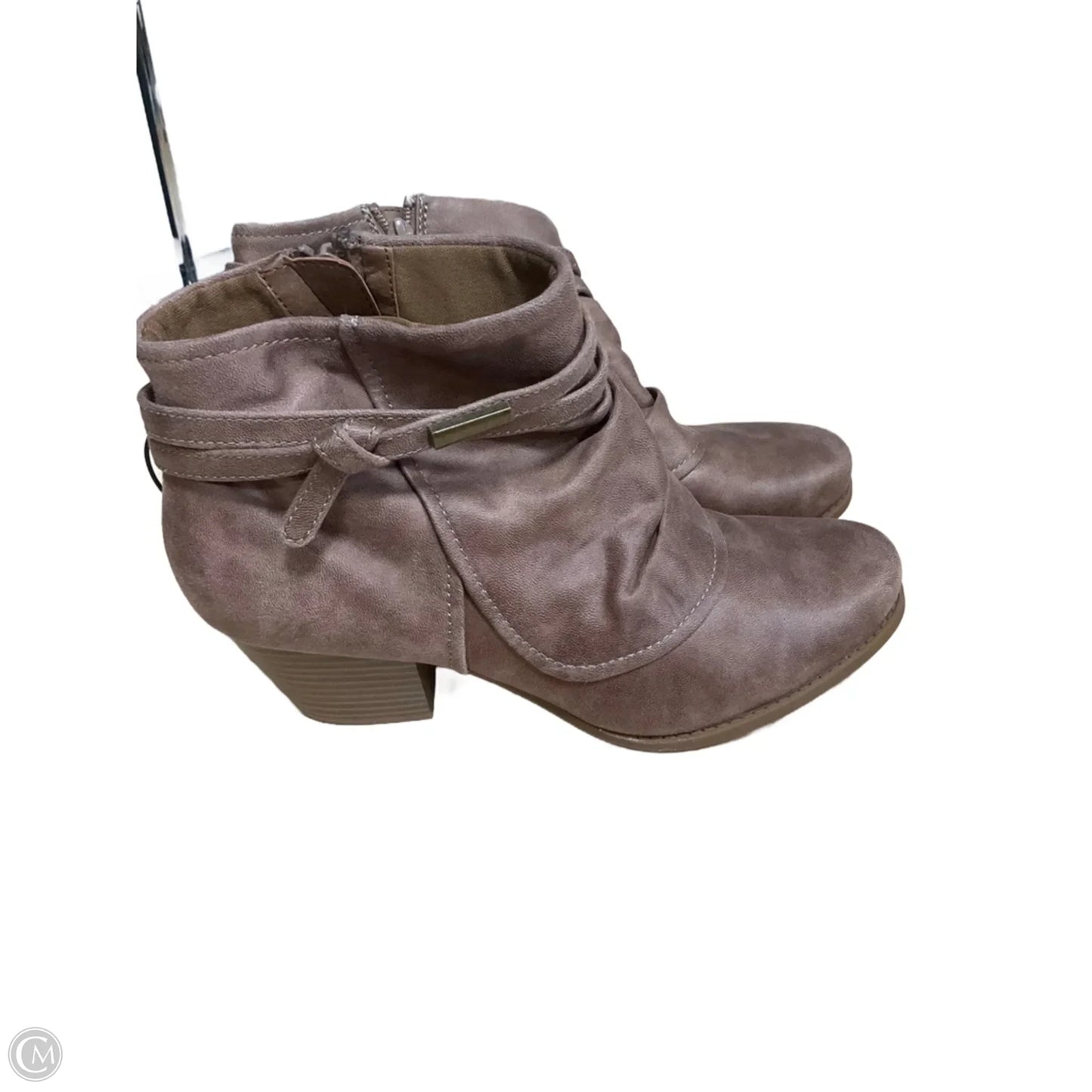Boots Ankle Heels By Yuu Collection In Tan, Size: 11
