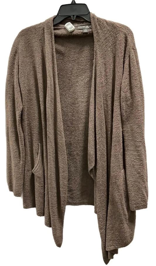 Sweater Cardigan By Barefoot Dreams In Taupe, Size: S